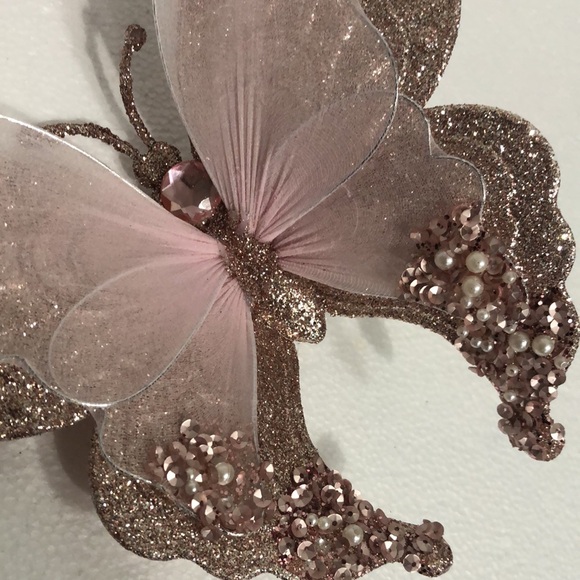 Pink Glitter Butterfly bundle of 3 NWT - Picture 4 of 5